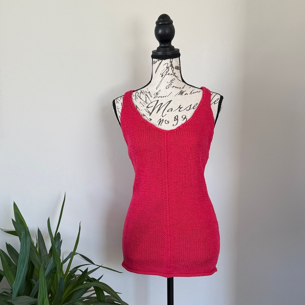 Armani Exchange Fuchsia Tank Top